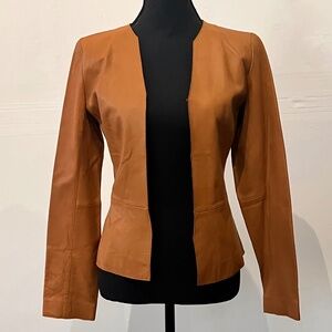 Banana Republic Camel Brown Leather Jacket